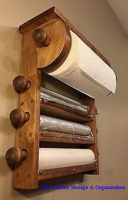 13 DIY Ideas for Kitchen Storage _ Diy kitchen storage, Rustic kitchen island, Kitchen roll