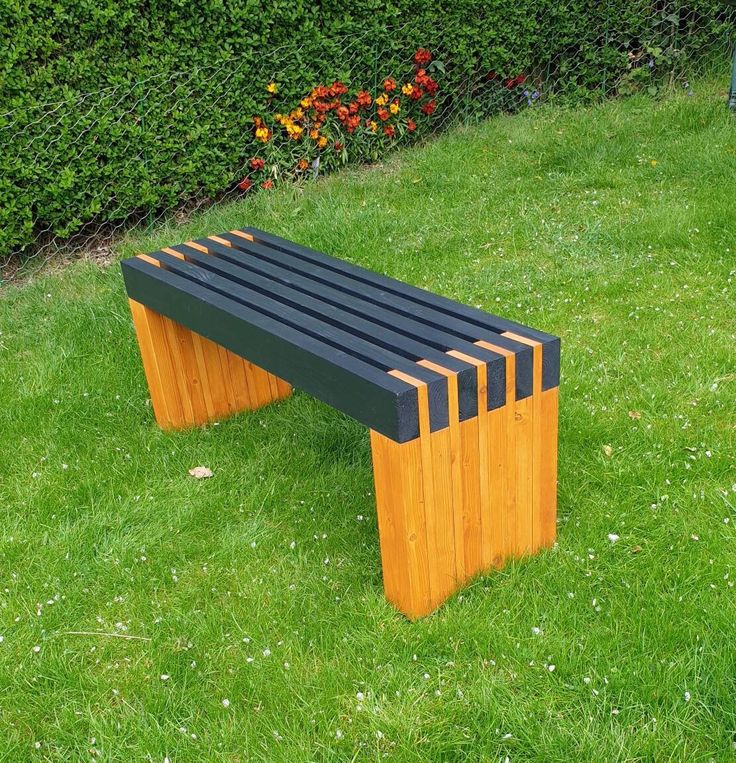 Handmade Bench_ Wooden outdoor garden bench seat150